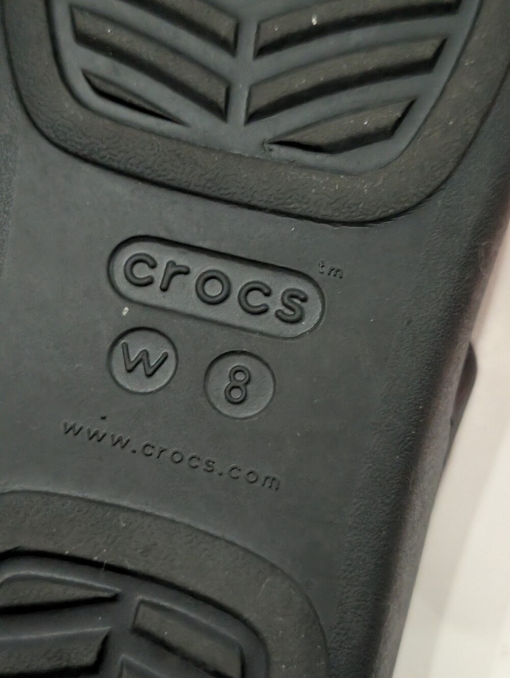 Crocs Women's 8 Monterey Diamante Wedge Slide Sandals Slip On Black - Picture 7 of 7